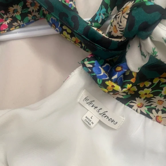 For Love & Lemons Darlene Mini Dress sz L - Picture 6 of 6